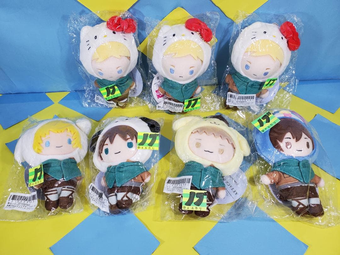 進撃の巨人×サンリオキャラクターズ コラボ商品 まとめ売り 15点セット