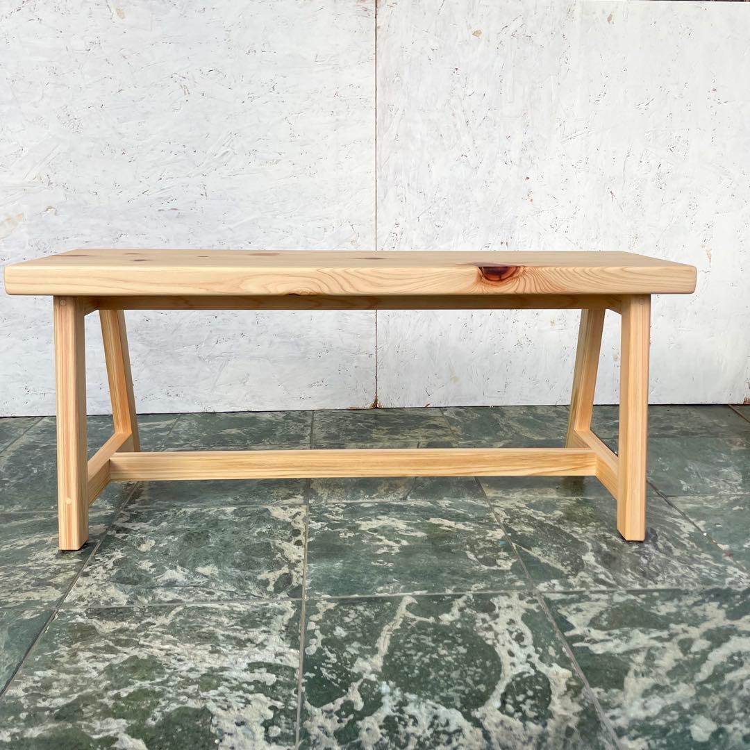 国産ひのき　ダイニングベンチ　木製ベンチ　チェアー