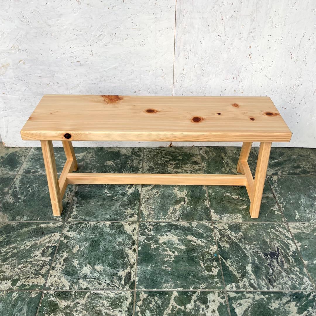 国産ひのき　ダイニングベンチ　木製ベンチ　チェアー