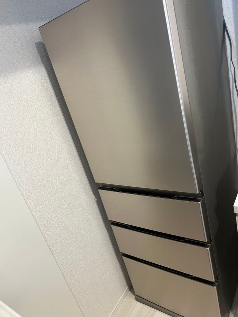 アクア冷蔵庫 362L 幅60 左開 ブライトシャンパンAQR-S36RL（N）