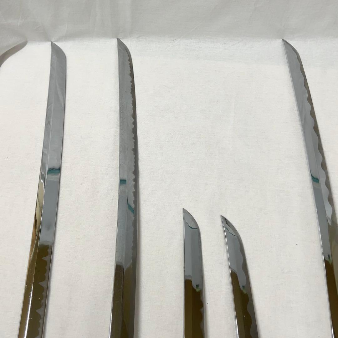 【傷あり】B 模造刀 10本 まとめ 透かし鍔 太刀鍔 太刀 脇差 白鞘