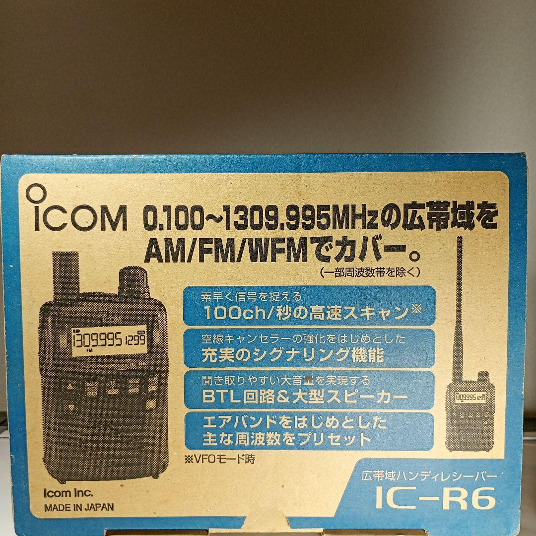 ICOM　広帯域受信機　IC-R6　動作品。 画像の付属品とセットです