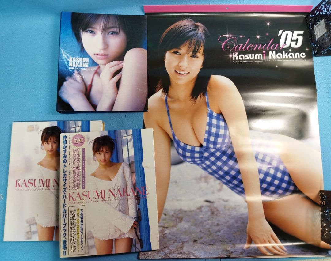 仲根かすみ　2005年カレンダー　トレカなどまとめセット　元タレント