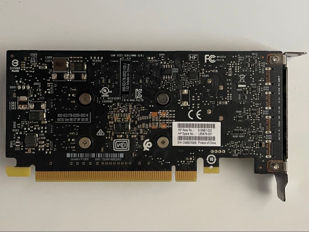 NVIDIA Quadro P1000 グラフィックボード