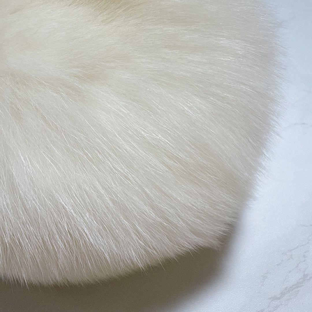 新品タグ付き✨ロシアンハット　リアルファー　北極キツネ