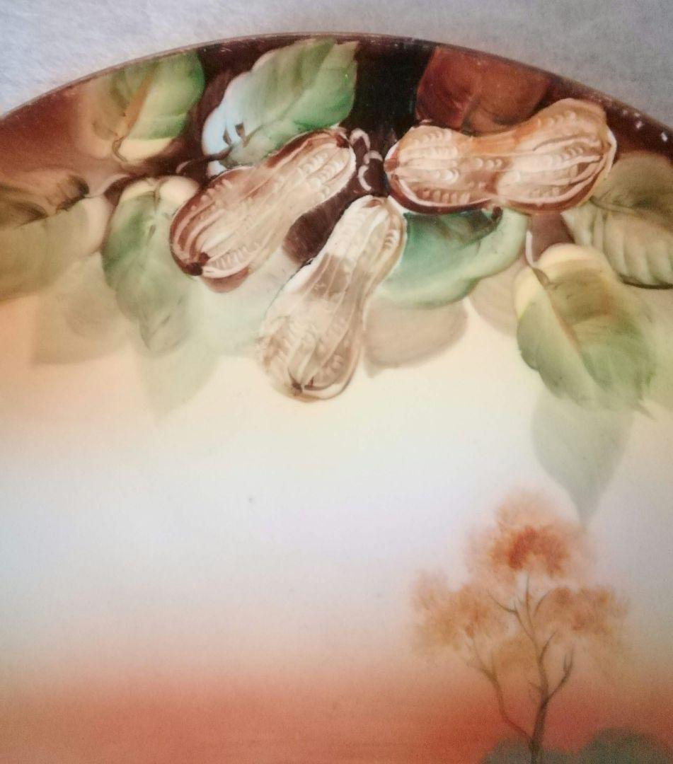 オールドノリタケ　ピーナッツ柄　M-nippon　飾り皿　里帰り美品　アールデコ