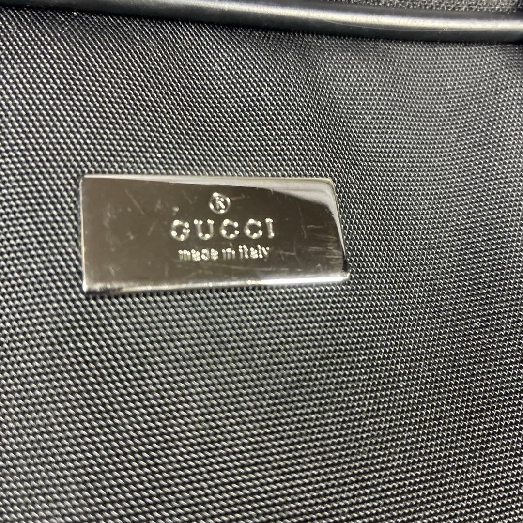 【訳あり】GUCCI グッチ ビジネスバッグ パソコンバッグ ナイロン ブラック