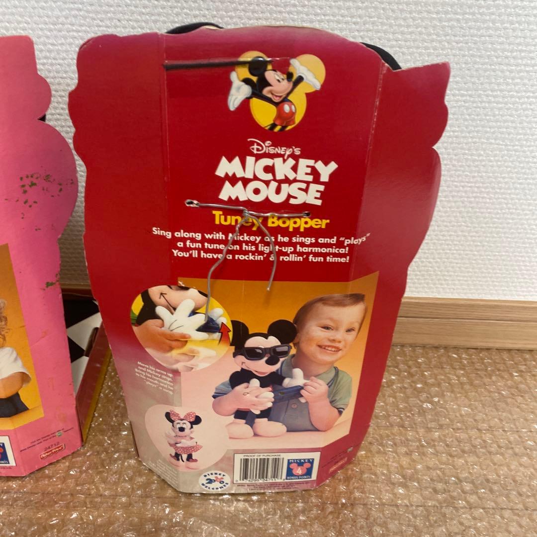 1999年　ミッキー ミニー　ぬいぐるみ　Tuney Bopper