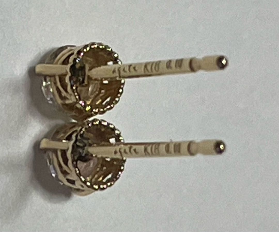 agete⭐︎アガット⭐︎一粒ダイヤピアス（0.1ct） ⭐︎18金