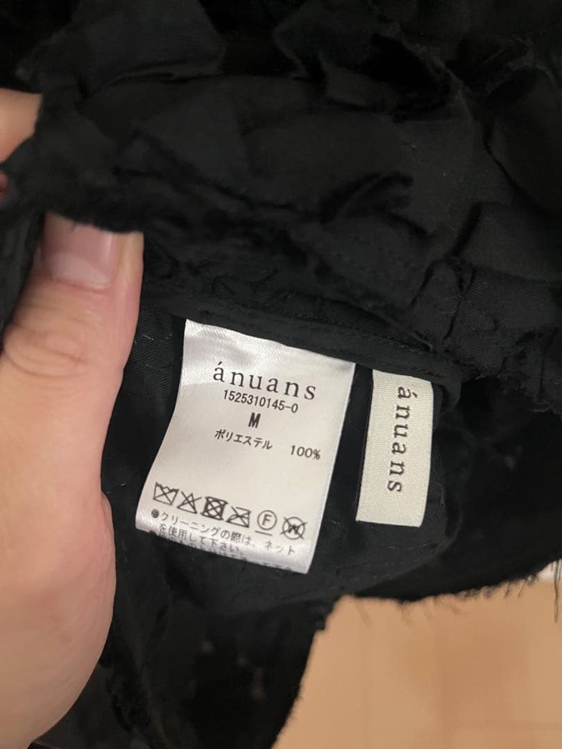 ♡完売anuans♡パティキュラーブラウス♡Mサイズ♡ブラック♡
