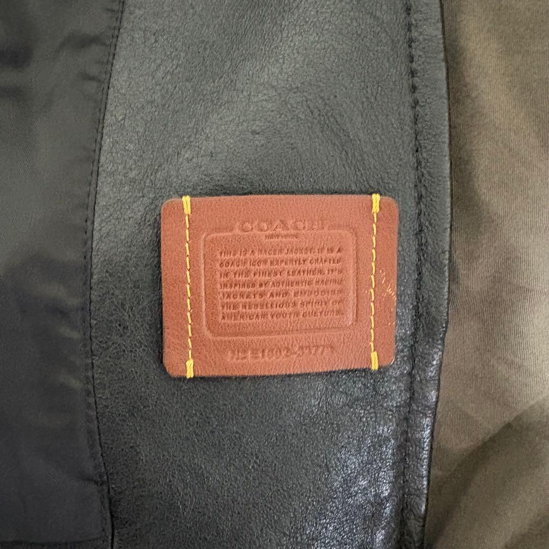 COACH レザージャケット シングルライダース ブラック