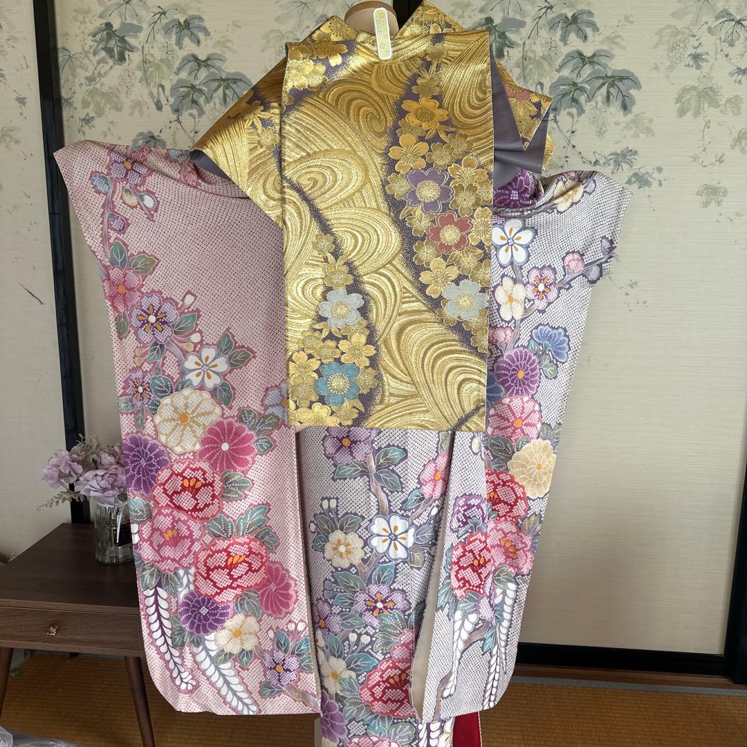 ふわっと華やか絞り模様♡振袖フルセット♡成人式前撮り結婚式