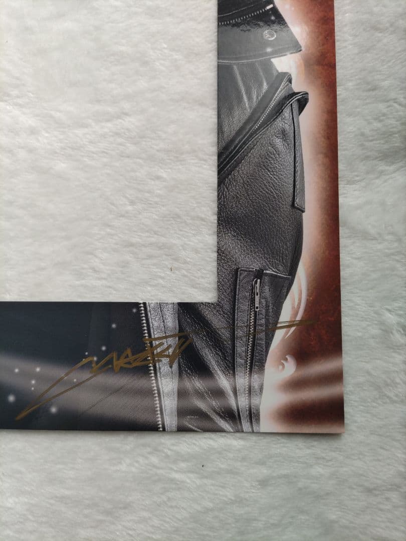 GACKTトレーディングカード台紙(直筆サイン)、専用フレーム