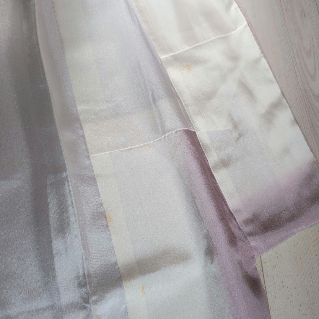 訪問着　フルセット　着物　正絹　薄紫ピンク　友禅　祝い事　優美　花　O9