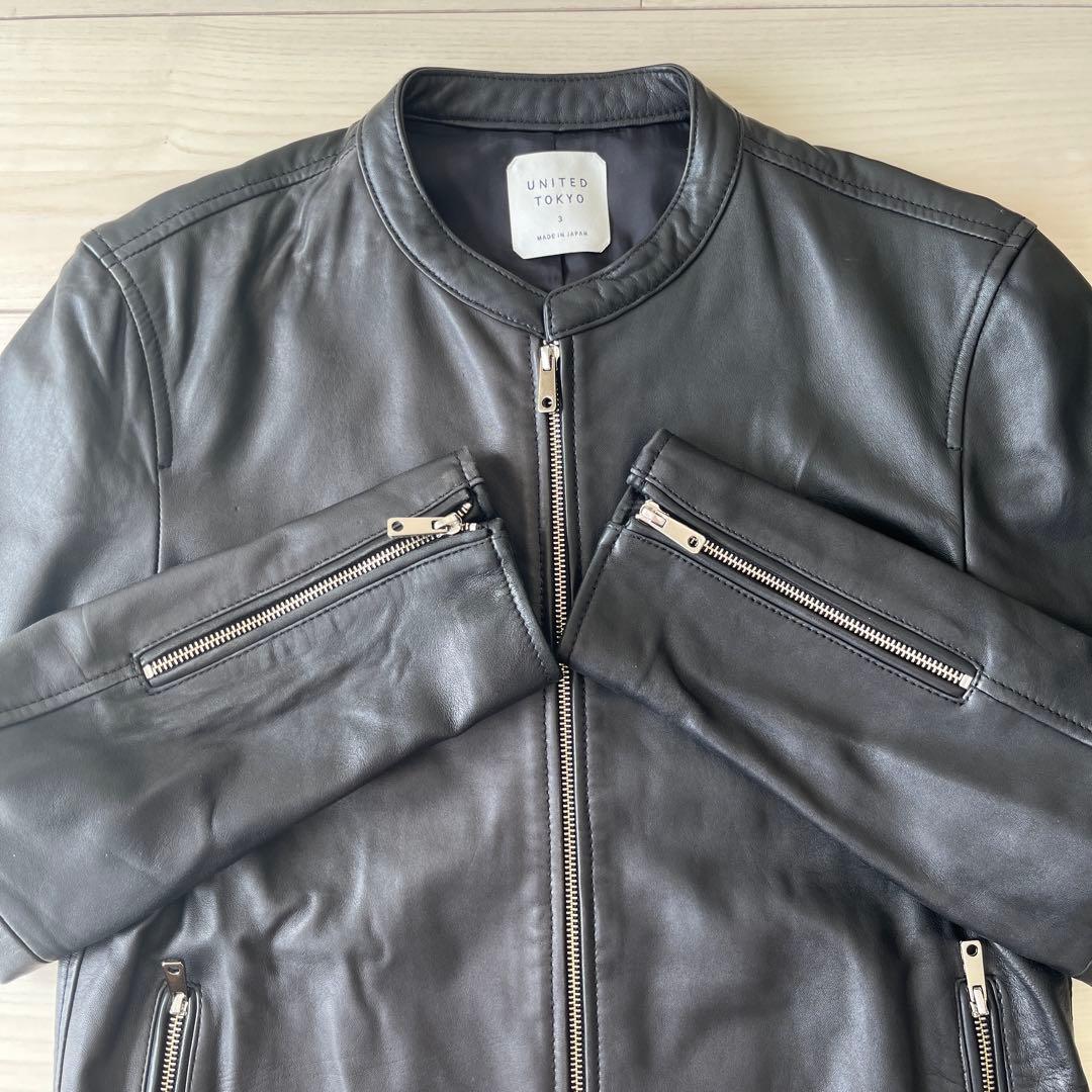 UNITED TOKYO ラムレザーシングルライダース