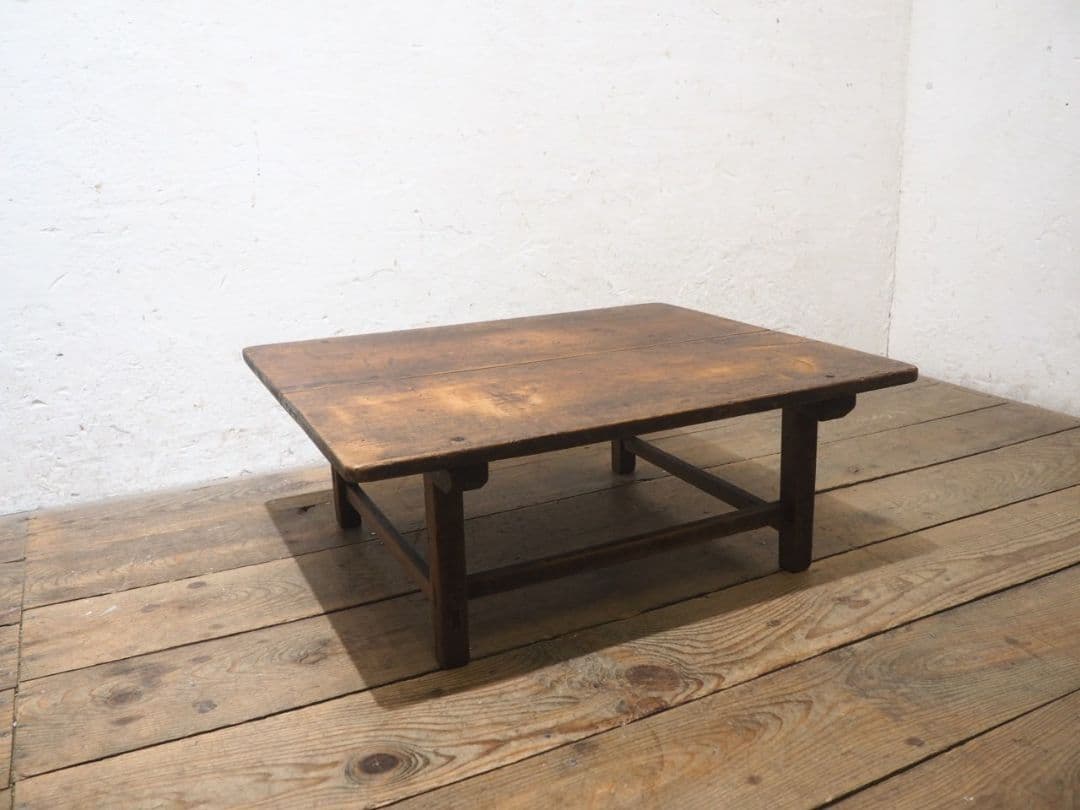 1258 アンティーク　文机　ローテーブル　座卓　ちゃぶ台　古家具　昭和レトロ