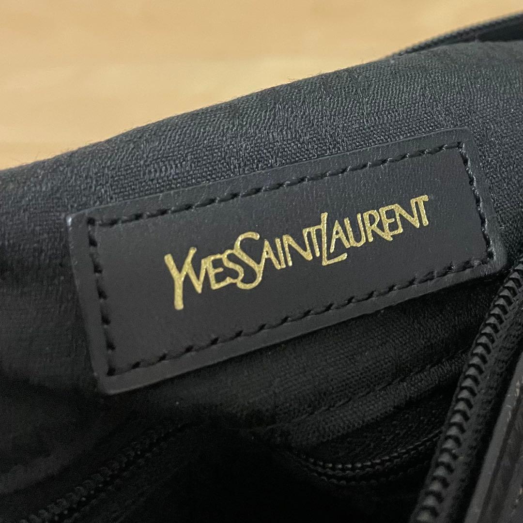 《美品》SAINT LAURENT（サンローラン）ナイロン×レザー ハンドバッグ
