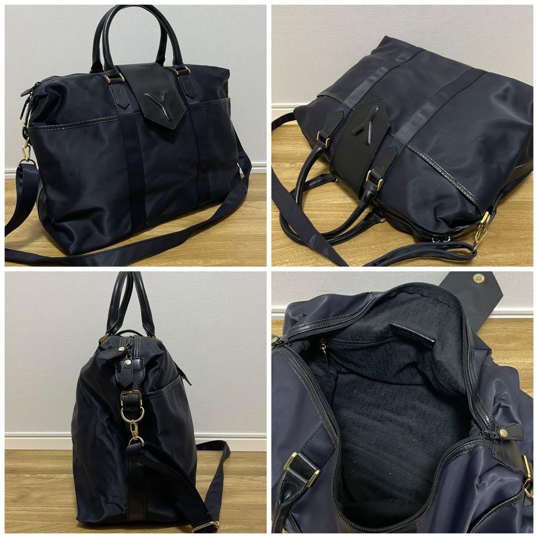 《美品》SAINT LAURENT（サンローラン）ナイロン×レザー ハンドバッグ