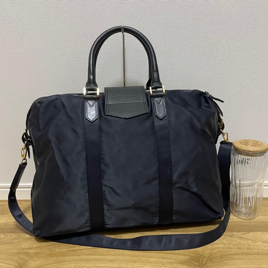 《美品》SAINT LAURENT（サンローラン）ナイロン×レザー ハンドバッグ