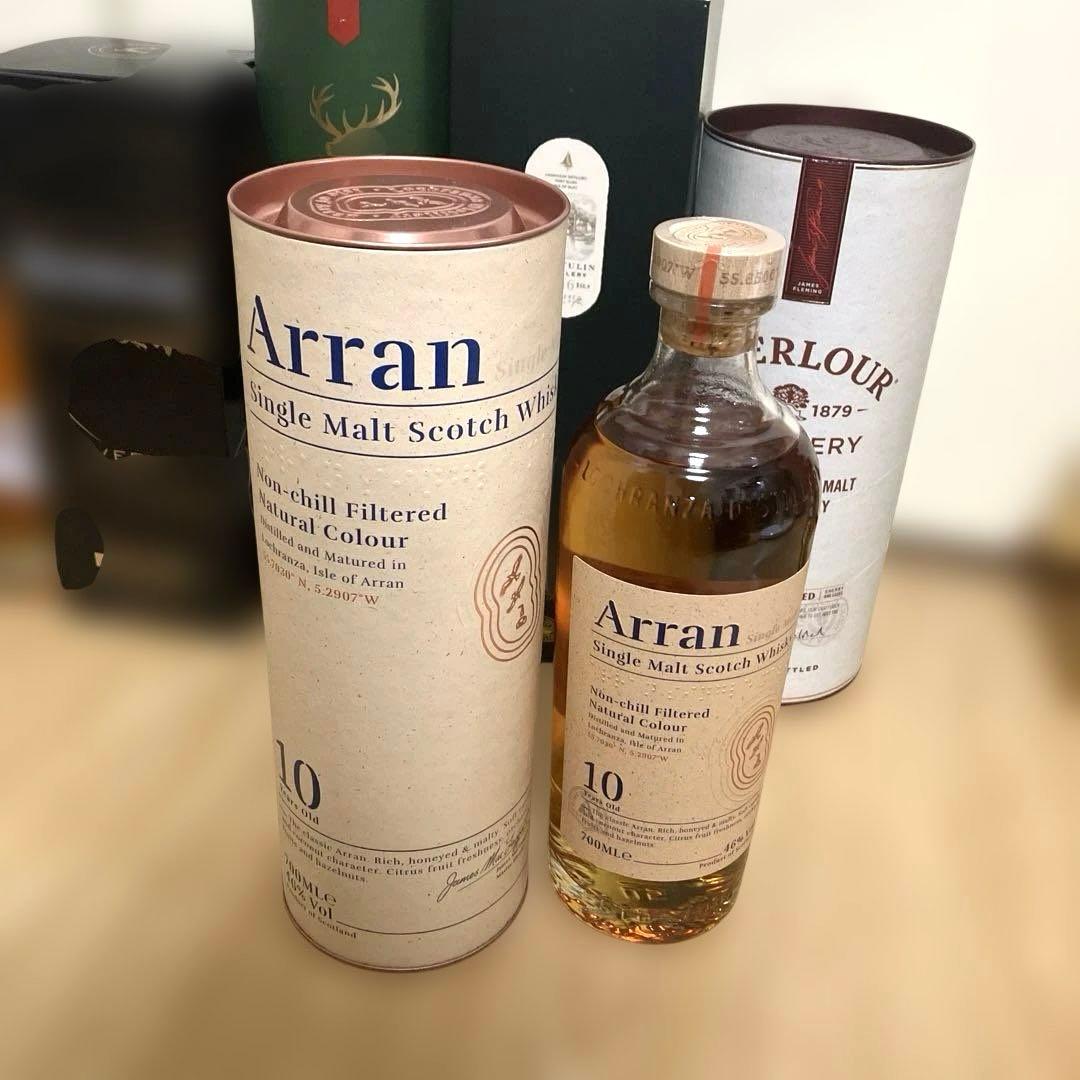 ウイスキー5本セット　アラン10年、ラガヴーリン16年、グレンアラヒー12年等