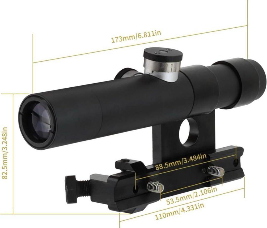 モシンナガン3.5x18 スコープ 1300G耐衝撃 3ポストレティクル