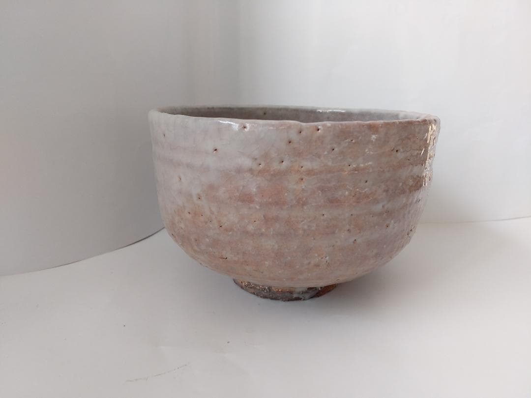 萩焼 兼田天寵山窯 七代 兼田三左衛門 萩茶碗 茶碗 共箱 栞 抹茶碗 美品