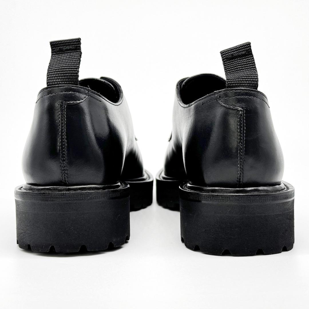 美品 WH ダブルエイチ WHS0010 ドレスシューズ 6 ブラック 革靴