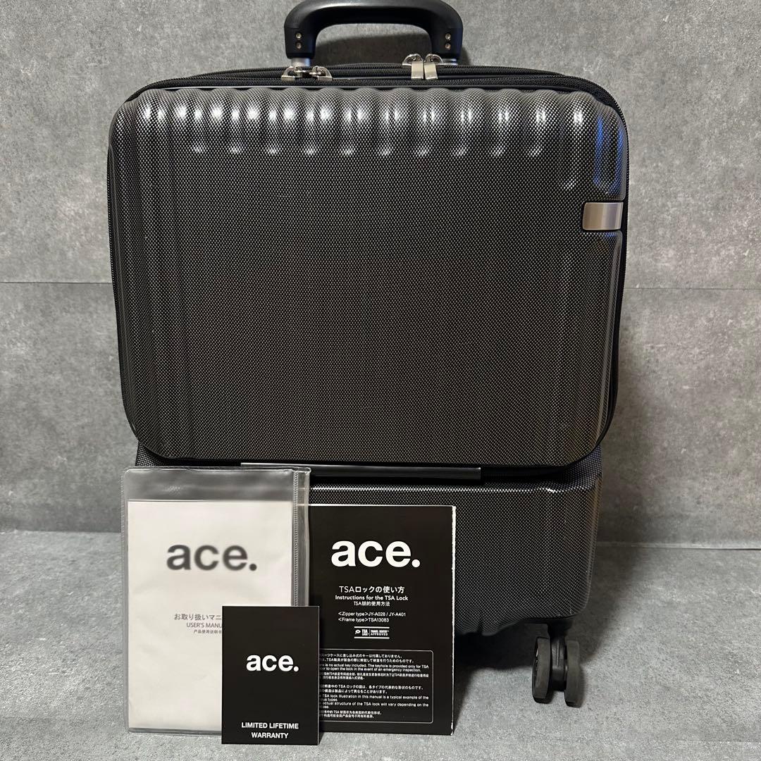 ace. パリセイド　キャリー　スーツケース　36L フロントオープン