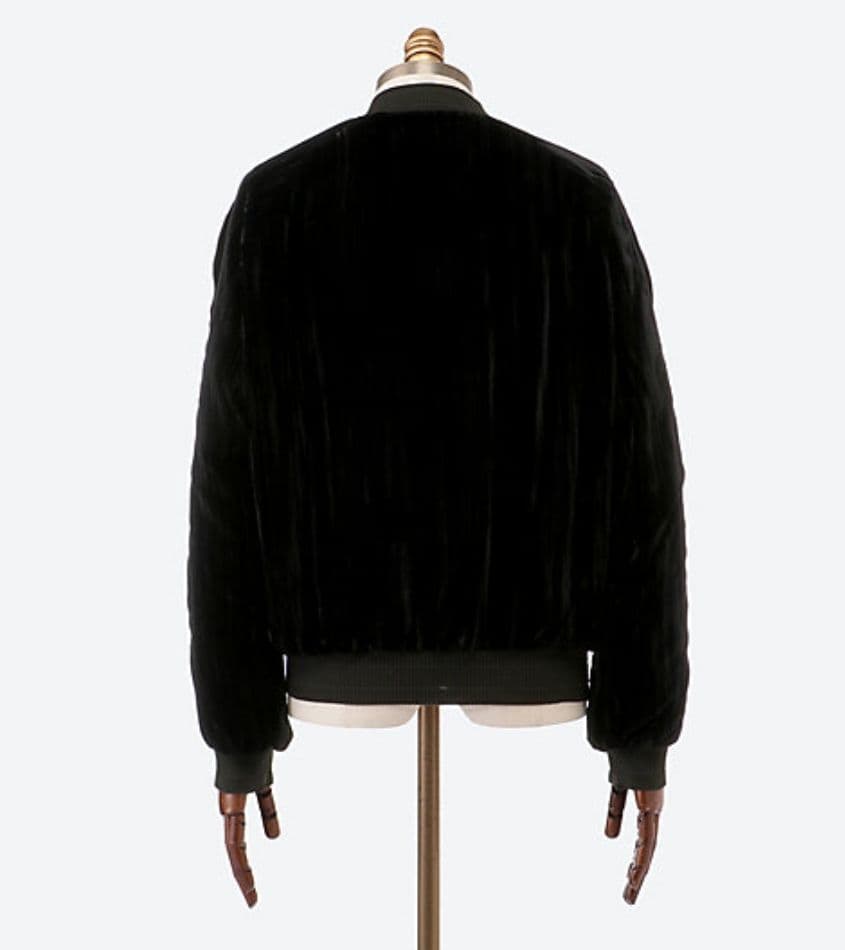 YOKE　VELVET SOUVENIR JACKET ヨーク　ブルゾン 黒