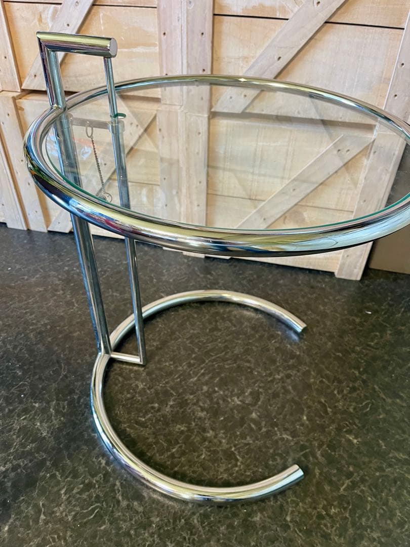 希少 アイリーングレイ サイドテーブル アジャスター リプロダクト デザイナー