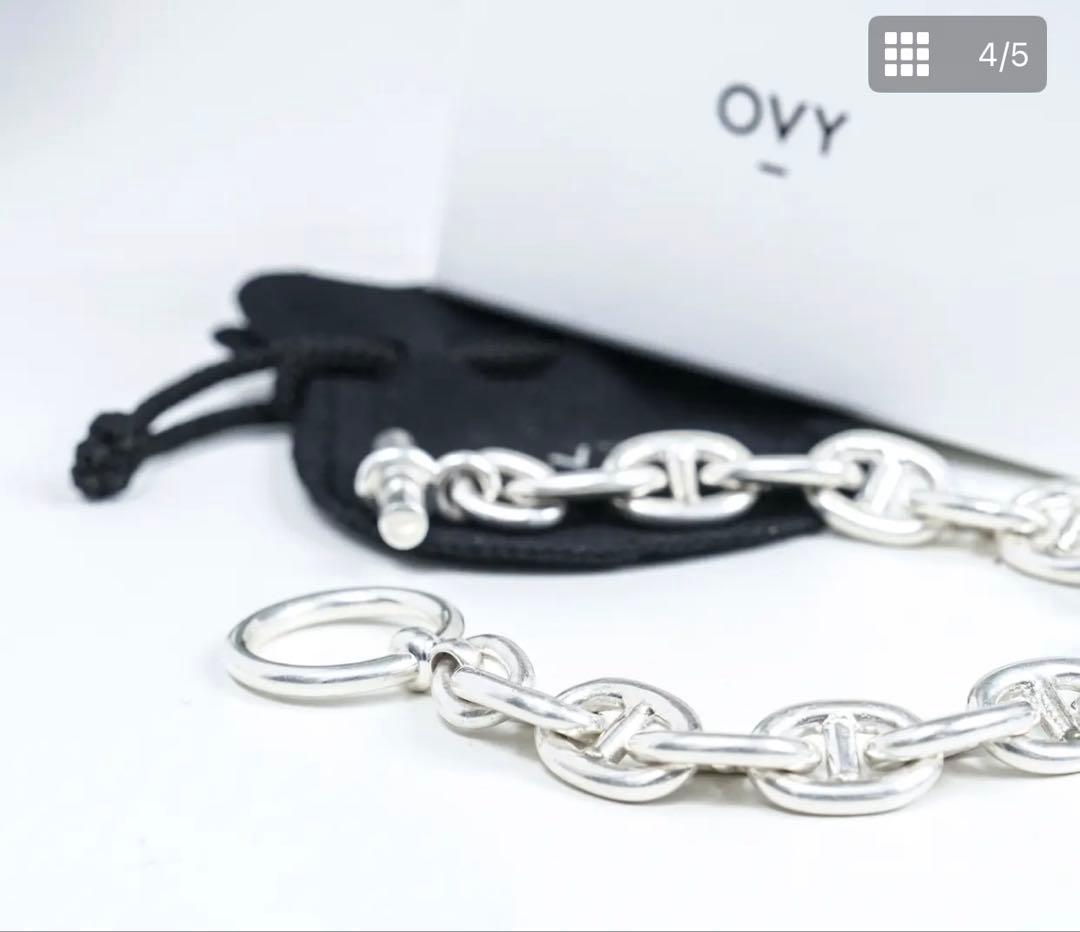 アクセサリー Silver Anchor Chain Bracelet OVY