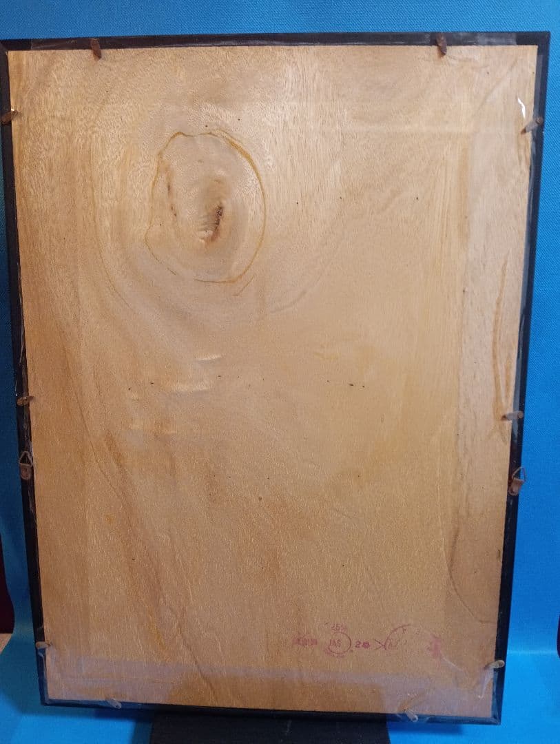 時代着物美人姿水彩画昭和時代頃縦５７Ｘ横幅４２Ｘ厚さ３センチガラス当時物額装品