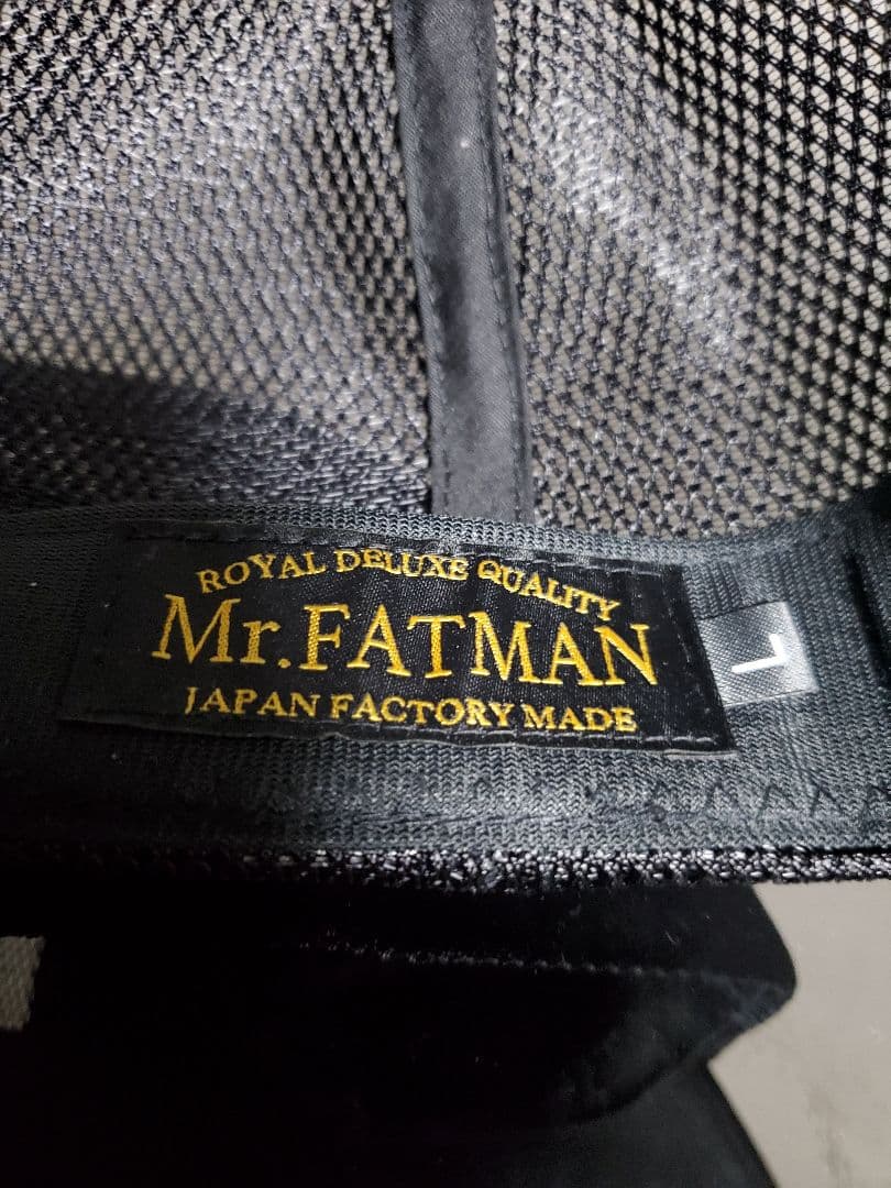 Mr.FATMAN メッシュキャップ　ブラック　マイティシャイン