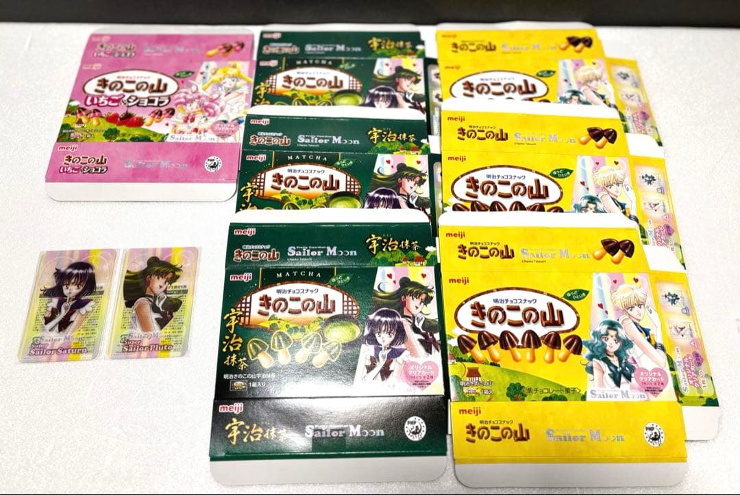 美少女戦士セーラームーン 明治 コラボ 缶ミラー マルチケース コンプリート