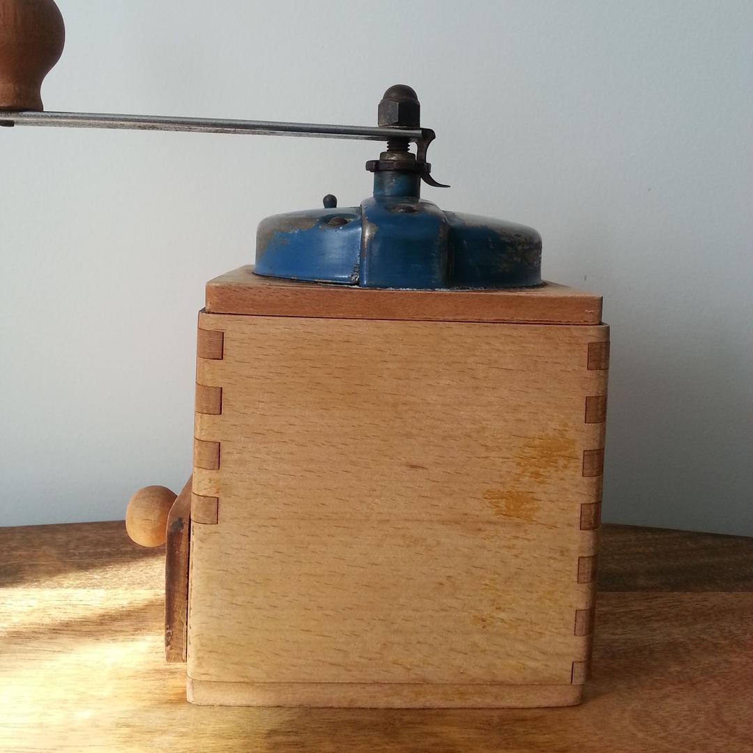 青 プジョー コーヒーミル フランス アンティーク