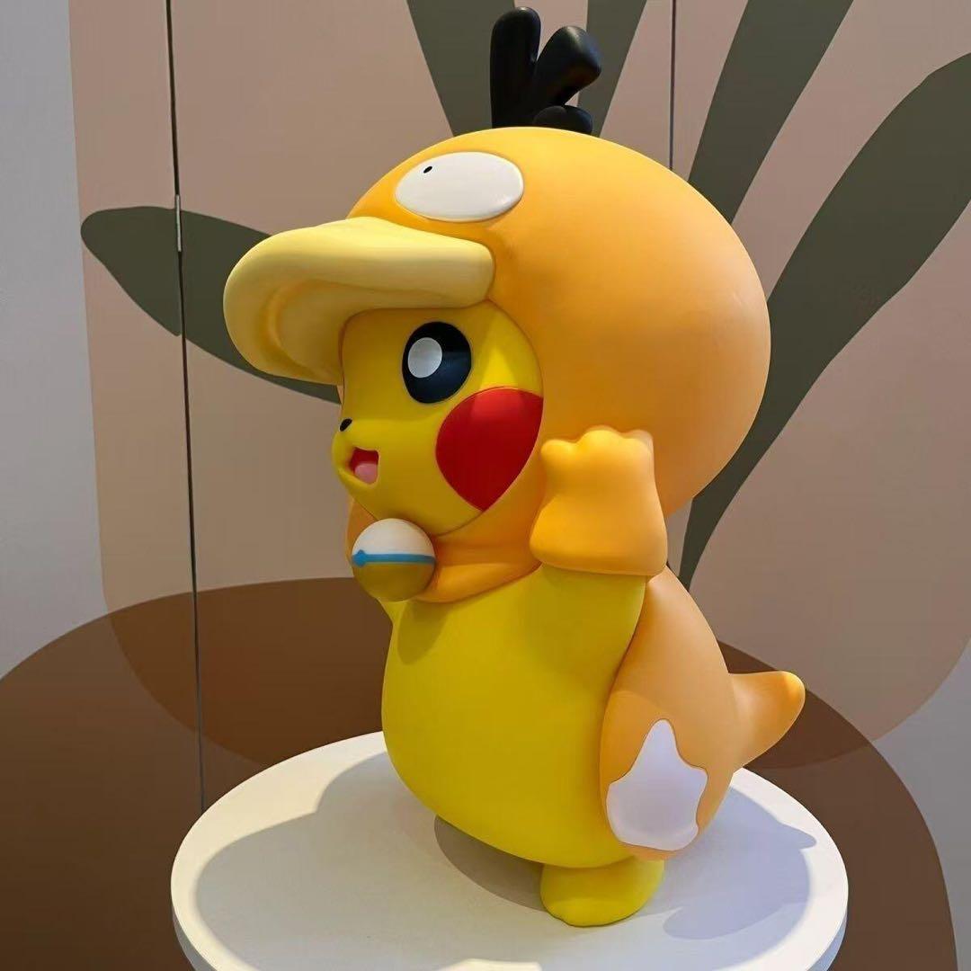 ピカチュウ カモノハシ帽子 フィギュア 約42cm