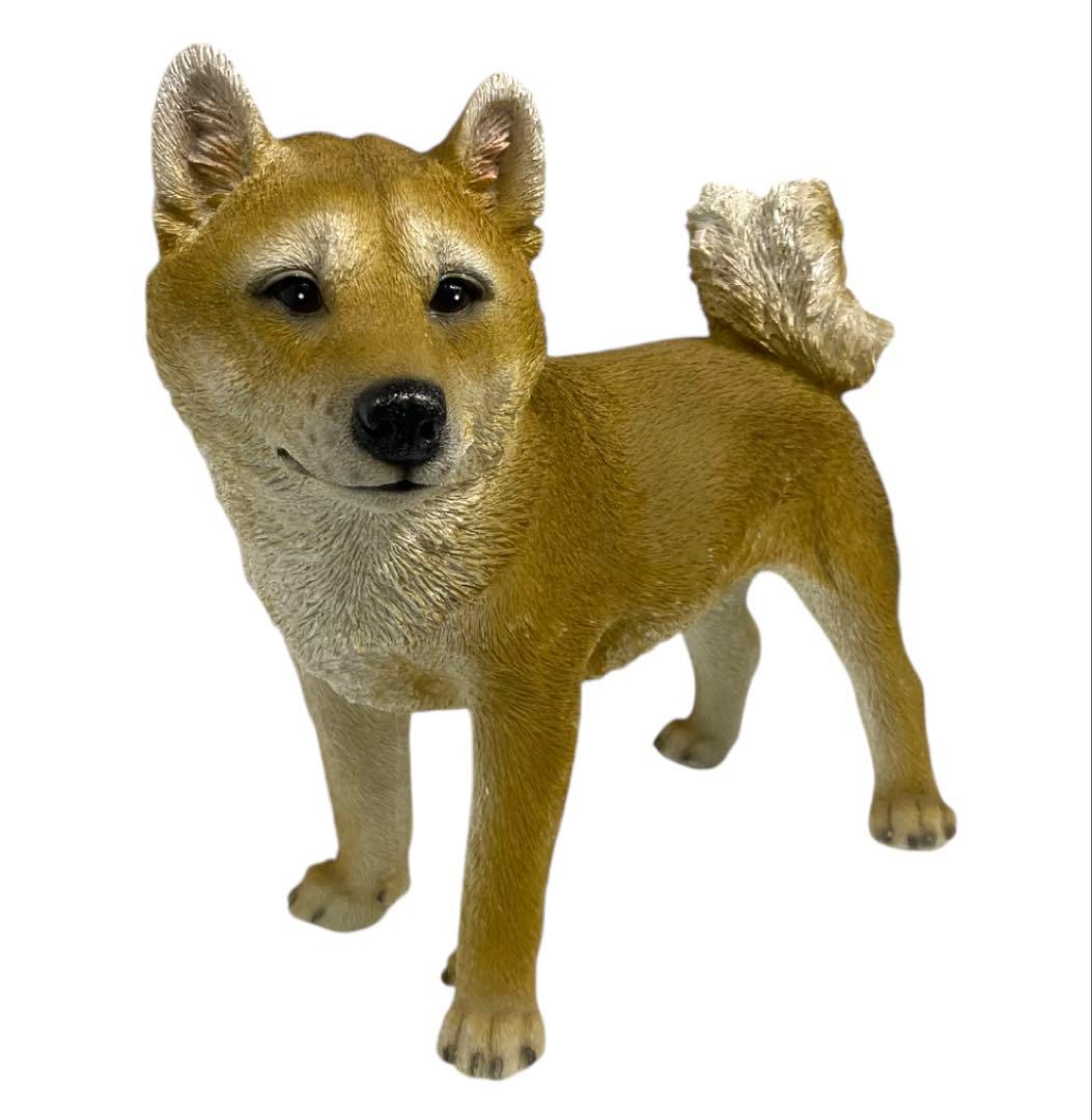 リアル！本物そっくり！ 等身大！？ 柴犬　置物　25オ411