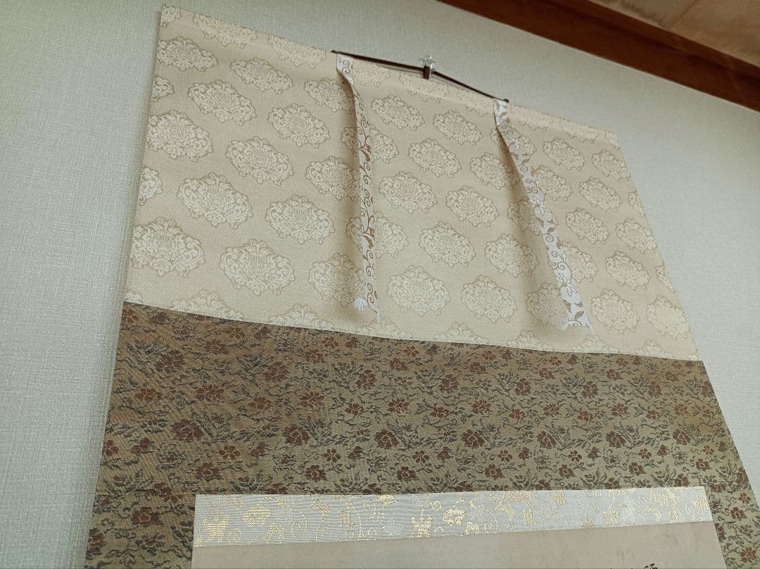 美品 開運 縁起物 おもてなし 軸 絵 雪 花 山水 禅 中国 美術 インテリア