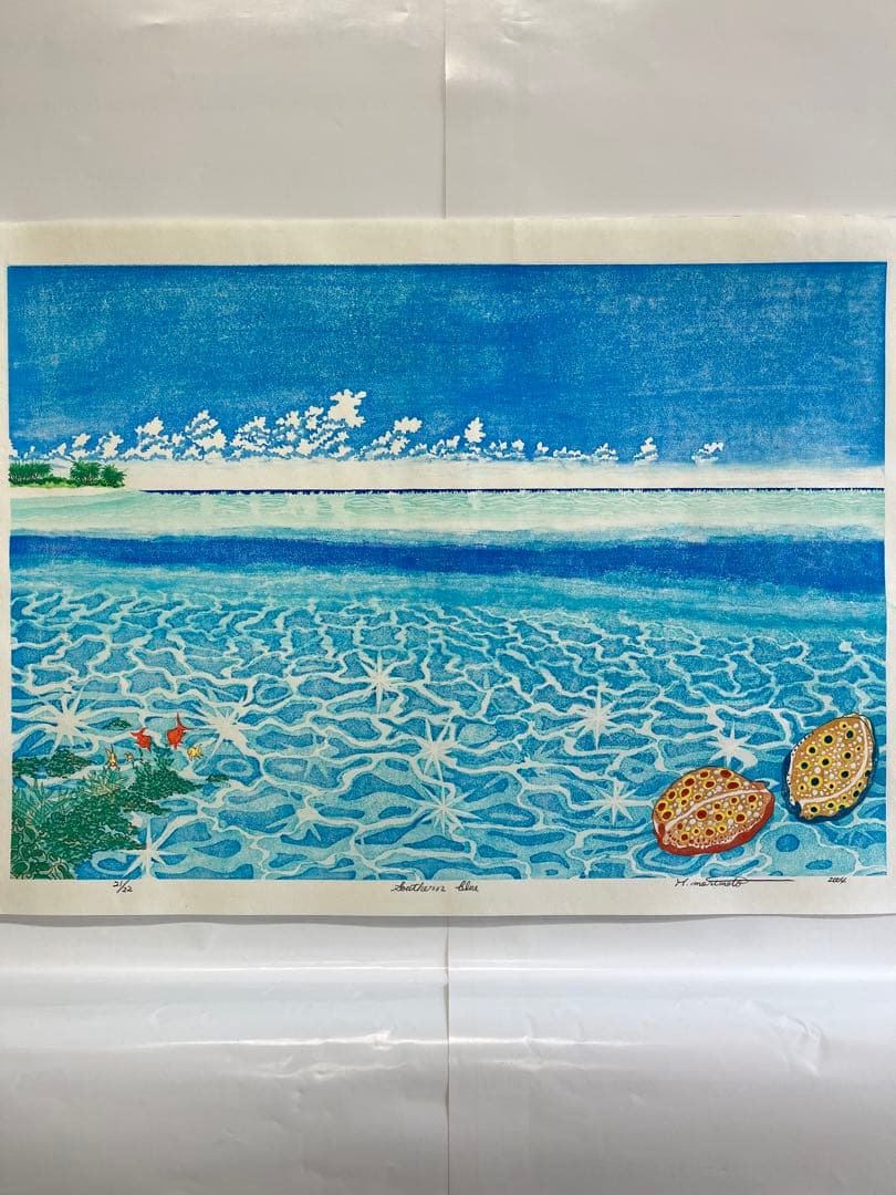 #『Southern blue 』　カノコダカラ貝