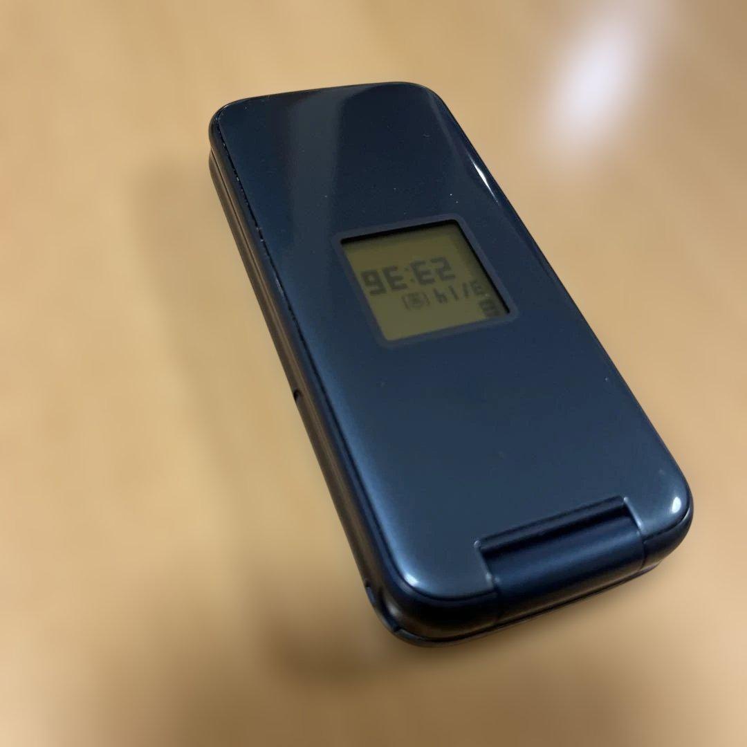 ドコモ　F-01M ガラケー　らくらくホン ブラック 純正充電器付き　美品