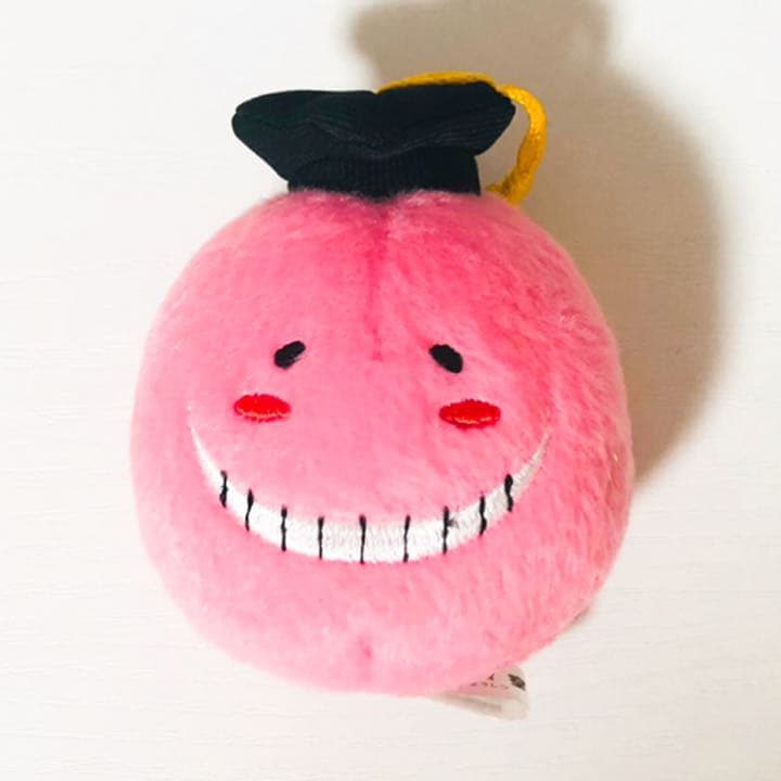 新品★暗殺教室【殺せんせー】ジャンプショップ★マスコットキーチェーン★ピンク