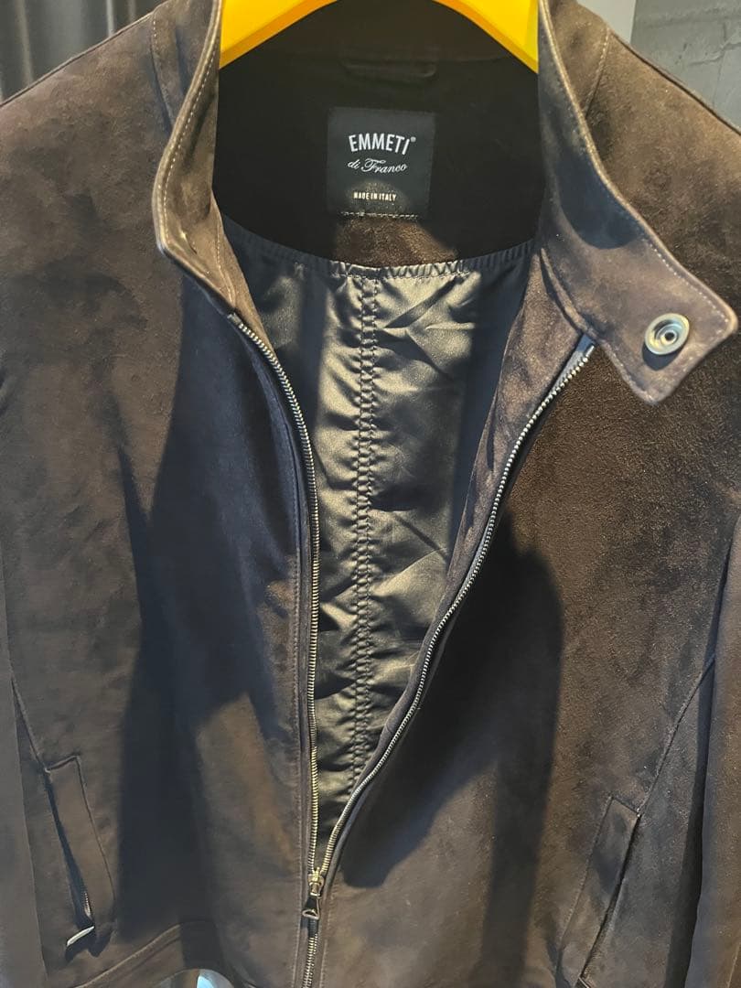 【美品】EMMETI（エンメティ）『JURI』のスエードブルゾン