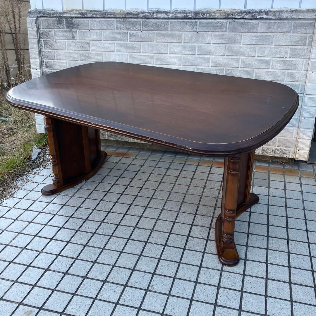 北欧レトロ カリモク 大型 木製ダイニングテーブル ビンテージ ヴィンテージ