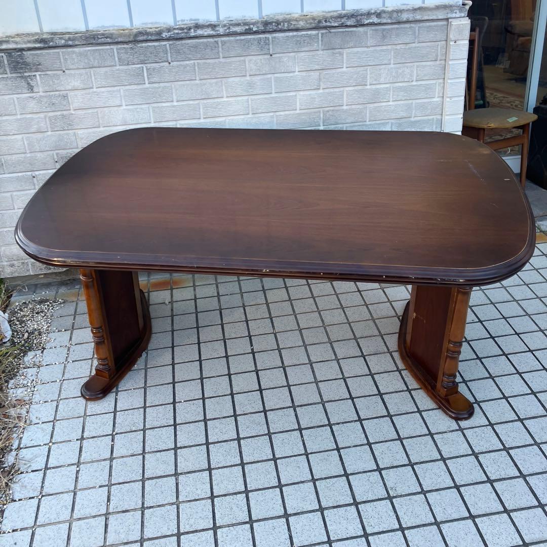 北欧レトロ カリモク 大型 木製ダイニングテーブル ビンテージ ヴィンテージ
