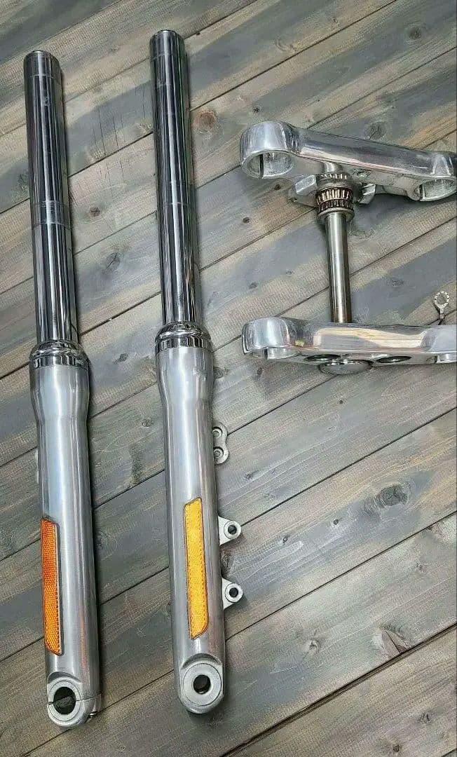 ハーレー　ダイナフロントフォーク　　　　　　トリプルツリー　セット　#無事故品