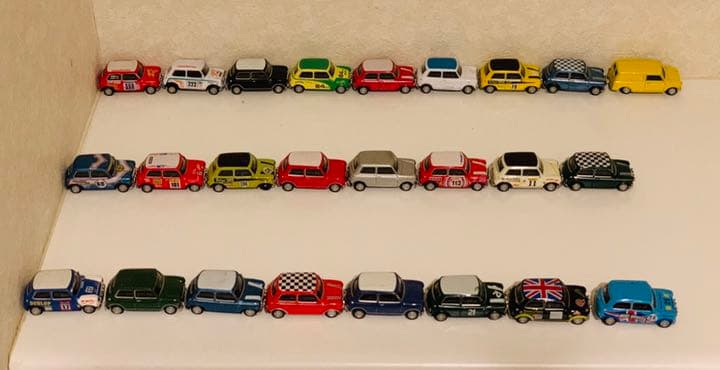 ミニクーパーのミニカー コレクション