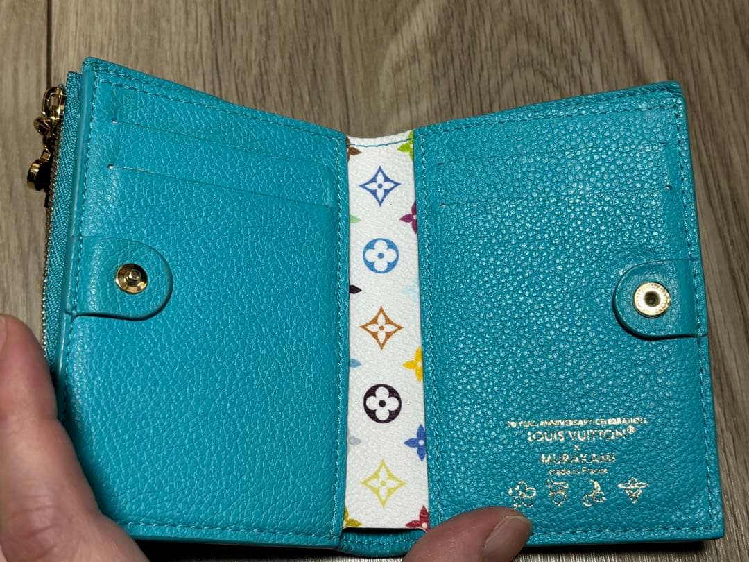 ルイヴィトン×村上隆　ポルトフォイユ・リサ ブルー