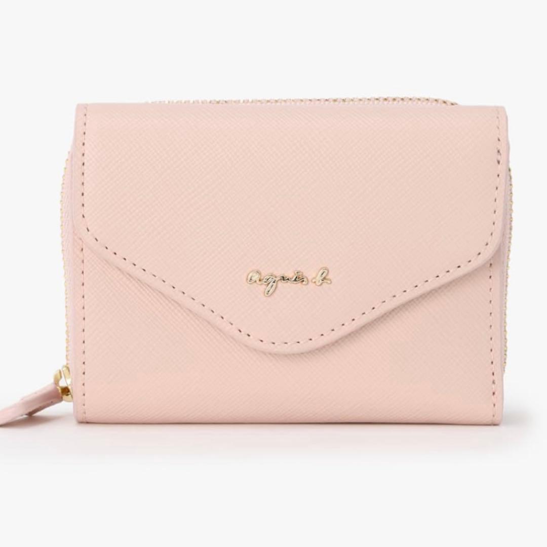 最終お値下げ　新品未使用agnès b. アニエスベー 折財布 ピンク