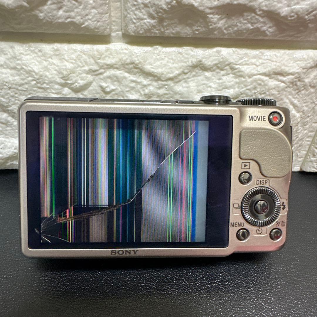 SONY Cyber-shot DSC-HX9V通電確認済　液晶割れ　ジャンク