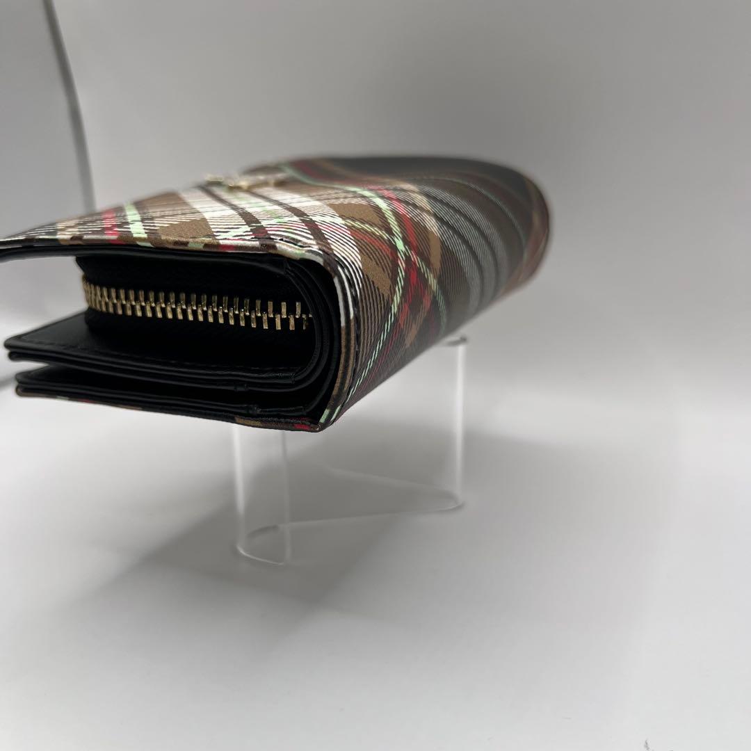 極美品 vivienne westwood 二つ折り財布　ダービー　チェック